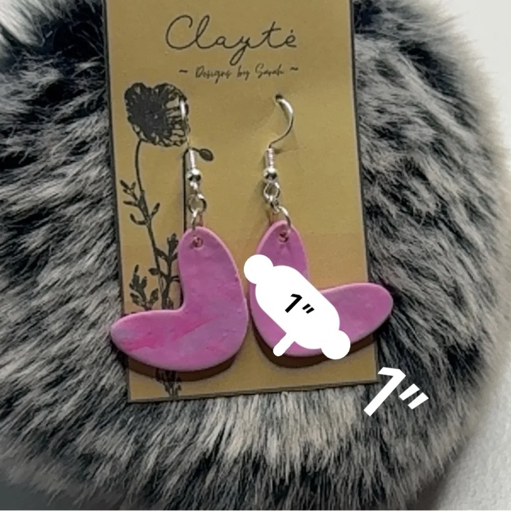 Polymer clay earrings 💕